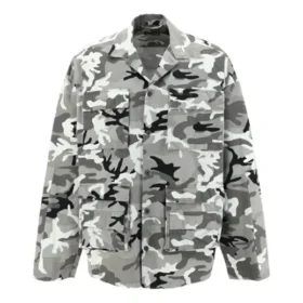 Camisa com estampado de camuflagem «Grey» 681008TLL721262