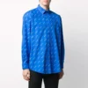 Camisa com logótipo por toda a peça «Azul Branco» 534333TBL967560