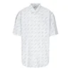 Camisa com logótipo por toda a peça «Branco Preto» 534332TBL969040