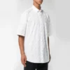 Camisa com logótipo por toda a peça «Branco Preto» 534332TBL969040