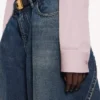 Camisa curta para mulher em rosa empoeirado