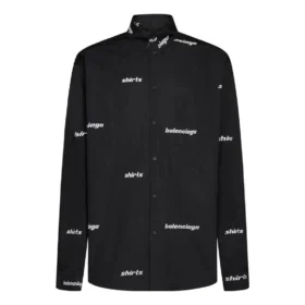 Camisa de algodão com logótipo estampado «Preto» 662983TOL651070