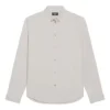 Camisa de algodão, corte largo «Cement Grey» 681688TKM102967