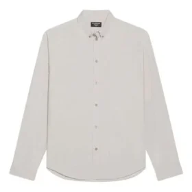 Camisa de algodão, corte largo «Cement Grey» 681688TKM102967