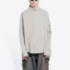 Camisa de algodão, corte largo «Cement Grey» 681688TKM102967
