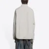 Camisa de algodão, corte largo «Cement Grey» 681688TKM102967