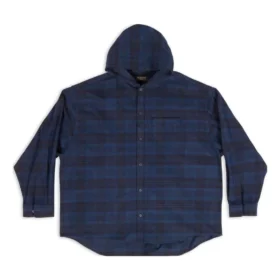Camisa de capuz xadrez “Blue Navy” 720109TNM354202