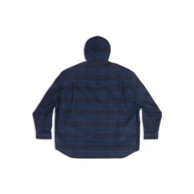 Camisa de capuz xadrez “Blue Navy” 720109TNM354202