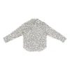 Camisa de corte largo com faixas com logótipo por toda a peça «Cinza» 662983TML201240