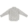 Camisa de corte largo com faixas com logótipo por toda a peça «Cinza» 662983TML201240