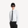 Camisa de corte regular para homem em branco