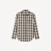 Camisa de corte regular para homem em branco/preto