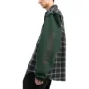 Camisa de flanela com painéis xadrez «Green» 658936TCM013064
