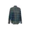 Camisa de flanela xadrez de manga comprida oversized «Blue Red» 715030TMM116305