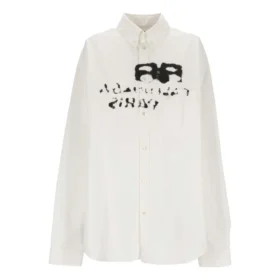 Camisa de manga comprida BB desenhada à mão, oversized «Branco» 725722TYB189000