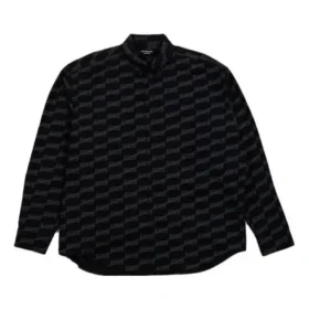 Camisa de manga comprida com botões e BB Monogram «Preto» 662983TML361269