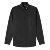 Camisa de manga comprida com botões e logótipo no colarinho «Preto» 671586TYB181000
