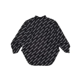 Camisa de manga comprida com estampado de logótipo «Preto» 671663TLLJ11070
