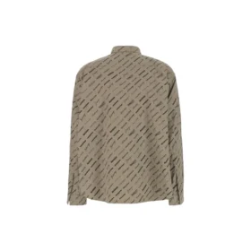 Camisa de manga comprida com logótipos por toda a peça «Beige» 662983TNLL19763
