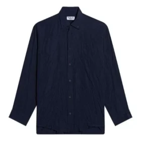 Camisa de manga comprida e corte largo «Azul» 658956TLM164100