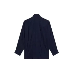 Camisa de manga comprida e corte largo «Azul» 658956TLM164100