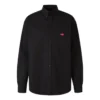 Camisa de manga comprida Uniform, corte largo, «Preto» 623750TIM391000