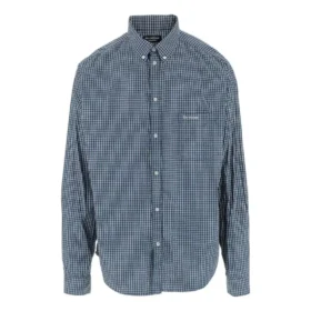 Camisa de manga comprida xadrez «Azul» 690340TMM373768