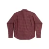 Camisa de manga comprida xadrez, corte largo «Vermelho» 658929TKM386167