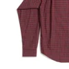 Camisa de manga comprida xadrez, corte largo «Vermelho» 658929TKM386167
