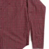 Camisa de manga comprida xadrez, corte largo «Vermelho» 658929TKM386167