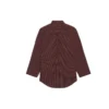 Camisa de manga comprida xadrez oversize SS21, castanha 658806TKM366100