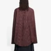 Camisa de manga comprida xadrez oversize SS21, castanha 658806TKM366100