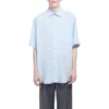 Camisa de manga curta «Azul claro» 584019TFO024850