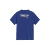 Camisa de manga curta Balenciaga para homem, com estampado da Political Campaign, azul-real 508203TAV444540