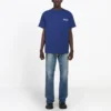 Camisa de manga curta Balenciaga para homem, com estampado da Political Campaign, azul-real 508203TAV444540