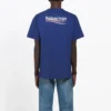 Camisa de manga curta Balenciaga para homem, com estampado da Political Campaign, azul-real 508203TAV444540