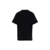 Camisa de manga curta bordada unissexo preta 612965TIVD31000