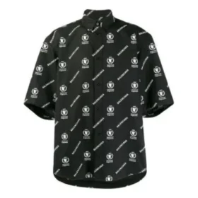 Camisa de manga curta com costas quadradas Balenciaga x WFP «Preto e Branco» 602026TIL251070