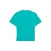 Camisa de manga curta com gola redonda e padrão de letras perfuradas da Balenciaga SS21 para homem, verde 651795TKVB84661