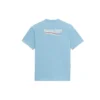 Camisa de manga curta com gola redonda para homem da Balenciaga, com estampado da Political Campaign, azul 570803TBV425840