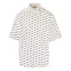 Camisa de manga curta com licença, corte largo «Branco» 626938TILS79040