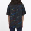 Camisa de manga curta com logótipo estampado «Preto» 556869TDL542771