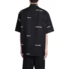 Camisa de manga curta com logótipo por toda a peça «Black White» 681702TOL651070