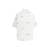 Camisa de manga curta com logótipo por toda a peça «Branco Preto» 681702TOL659040