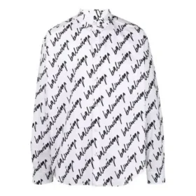 Camisa de manga curta com logótipo rabiscado, corte largo «Branco» 662983TLLJ49040