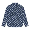 Camisa de manga curta com logótipo rabiscado, corte largo «Midnight Blue» 662983TLLJ48502