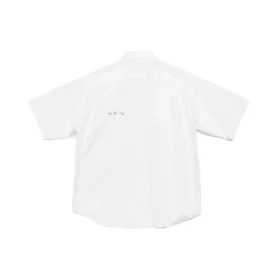 Camisa de manga curta em popeline «Branco» 751920TNM609000