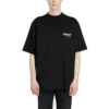Camisa de manga curta larga com logótipo para homem, coleção SS20, preta 620969TIV521070