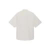 Camisa de manga curta larga em algodão da Balenciaga para homem, cinzenta 664627TKM102967