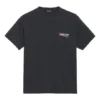 Camisa de manga curta masculina Balenciaga com estampado, preta, 570803TAV441000